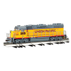 Bachmann Industries – Locomotive Diesel EMD GP 38-2 Rail America #3821 – Échelle HO 1:87, Phare Fonctionnel, Roues Motrices