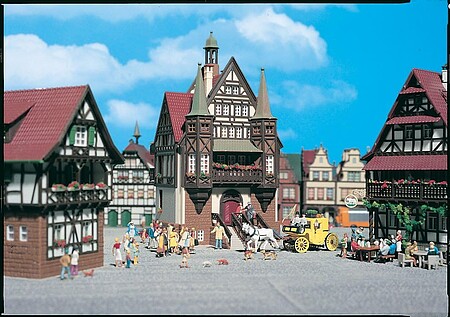 3F VOLLMER（フォルマー） HOゲージ 3748 旧郵便局 鉄道模型 Vollmer Old Time Post Office Kit